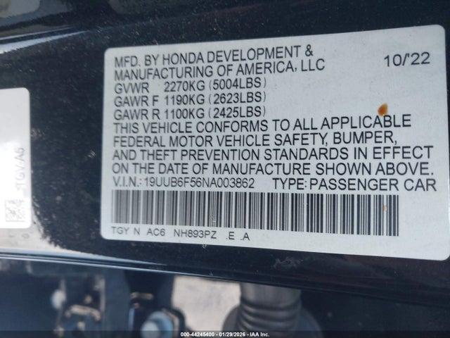 2022 ACURA TLX 19UUB6F56NA003862 Photo 8