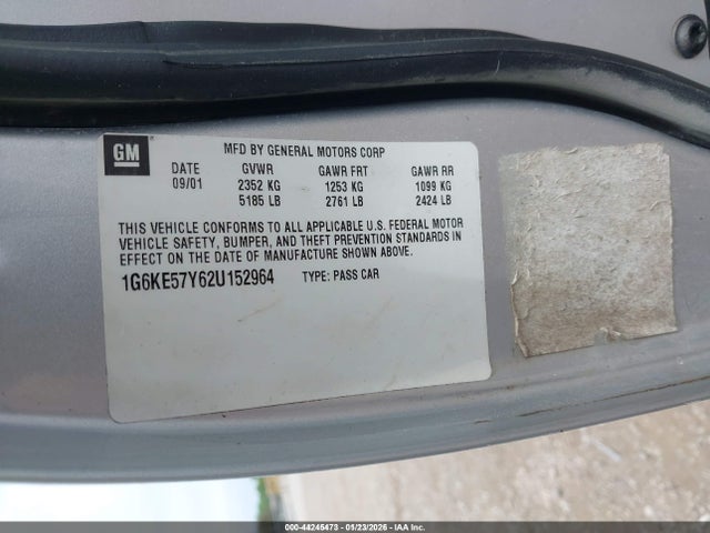 2002 CADILLAC DEVILLE 1G6KE57Y62U152964 Photo 8