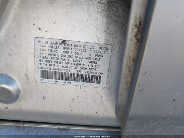 2006 ACURA TSX JH4CL96986C029234 Photo 8