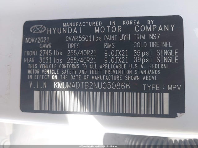 Genesis Gv70 2.5t Awd 2022 KMUMADTB2NU050866 Image 9