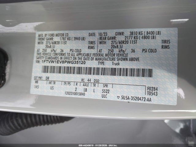 2023 FORD F-150 LIGHTNING 1FTVW1EV8PWG35120 Photo 8