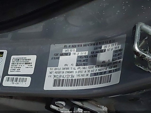 3MYDLBYV4JY331354 Toyota YARIS IA