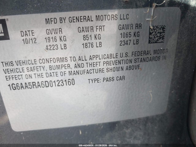 2013 CADILLAC ATS 1G6AA5RA6D0123160 Photo 8