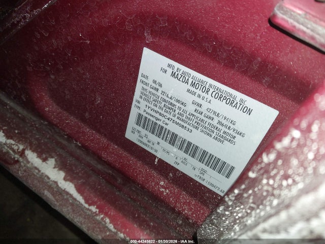 Продаж на аукціоні авто 2007 Mazda Mazda6 I Touring, vin: 1YVHP80C475M08533, номер лоту: 44245822