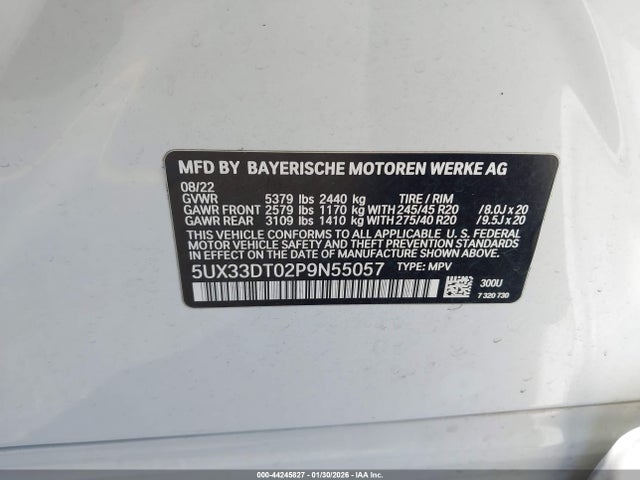 2023 BMW X4 5UX33DT02P9N55057 Photo 8