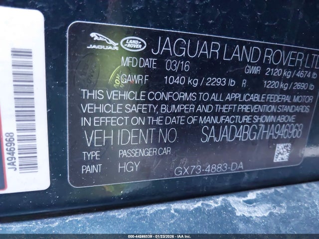 2017 JAGUAR XE SAJAD4BG7HA946968 Photo 8