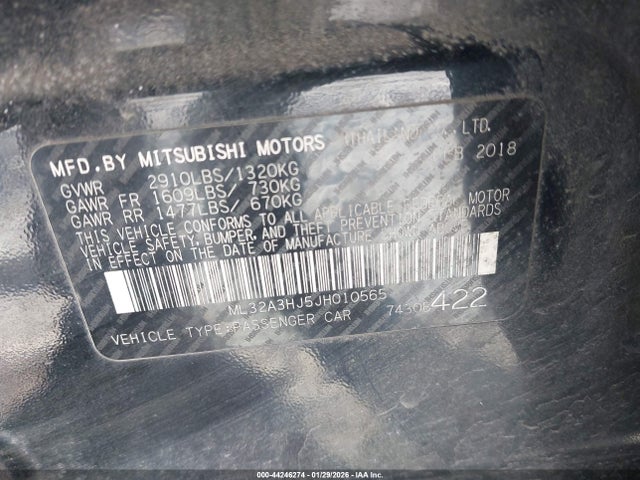 2018 MITSUBISHI MIRAGE ML32A3HJ5JH010565 Photo 8