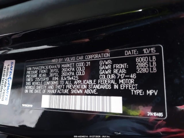 2016 VOLVO XC90 YV4A22PK3G1044478 Photo 8