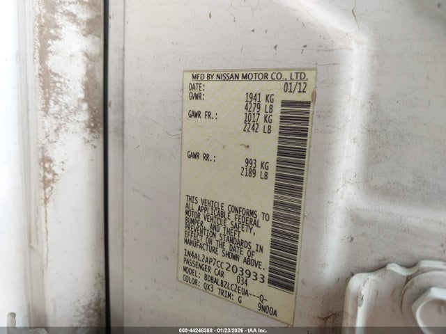 2012 NISSAN ALTIMA 1N4AL2AP7CC203933 Photo 8