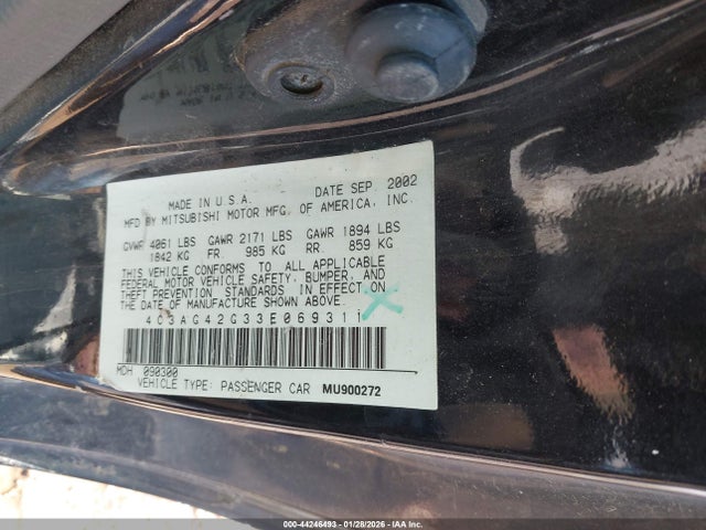 2003 CHRYSLER SEBRING 4C3AG42G33E069311 Photo 8