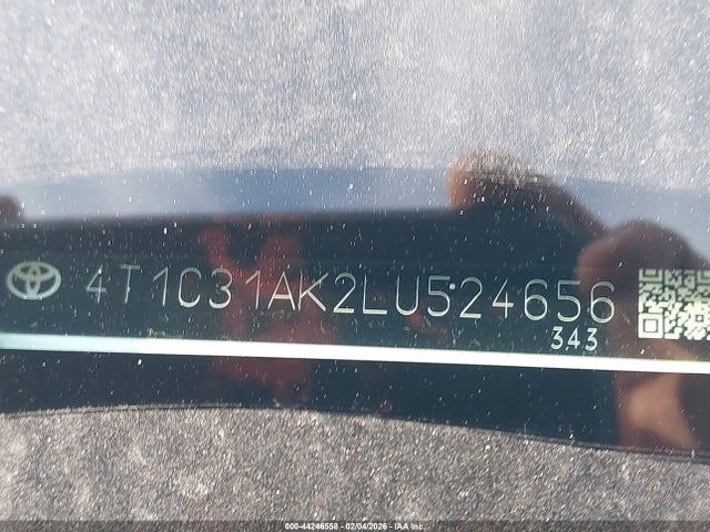 2020 TOYOTA CAMRY 4T1C31AK2LU524656 Photo 8