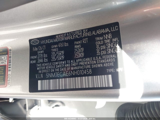 2022 HYUNDAI TUCSON 5NMJECAE6NH010458 Photo 8