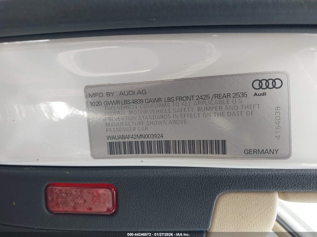 2021 AUDI A4 WAUABAF42MN003924 Photo 8