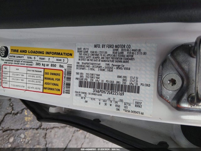 Ford FUSION SE 2016 3FA6P0H72GR225169 Image 9