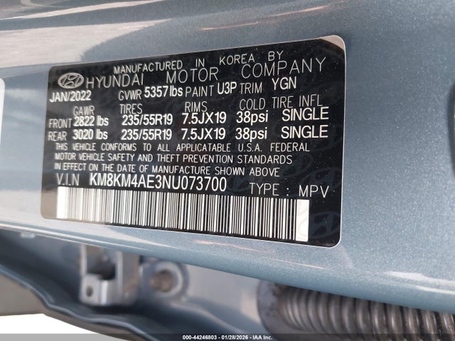 Hyundai IONIQ 5 SE 2022 KM8KM4AE3NU073700 Image 9