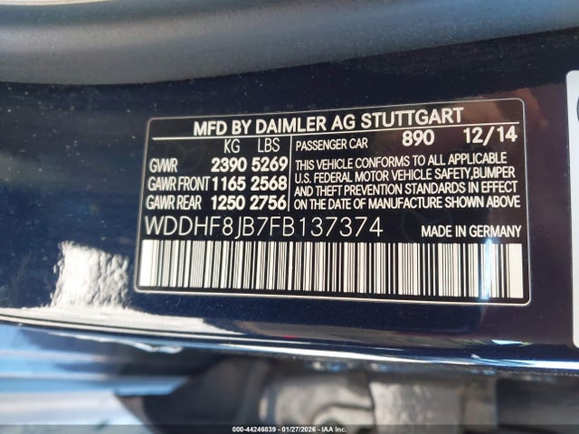 Mercedes-Benz E 350 4matic 2015 WDDHF8JB7FB137374 Image 9
