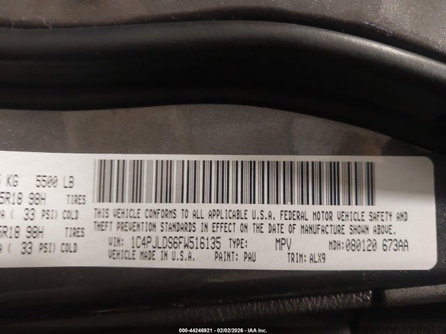 2015 JEEP CHEROKEE 1C4PJLDS6FW516135 Photo 8