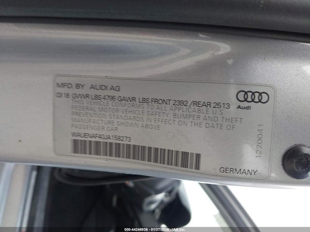2018 AUDI A4 WAUENAF40JA158273 Photo 8