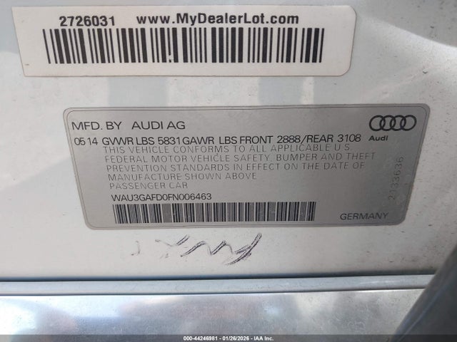 2015 AUDI A8 L WAU3GAFD0FN006463 Photo 8