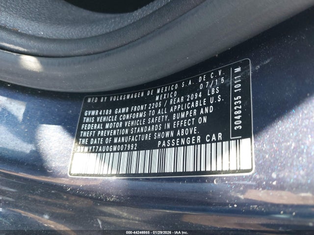 2016 VOLKSWAGEN GOLF GTI 3VWYT7AU0GM007992 Photo 8