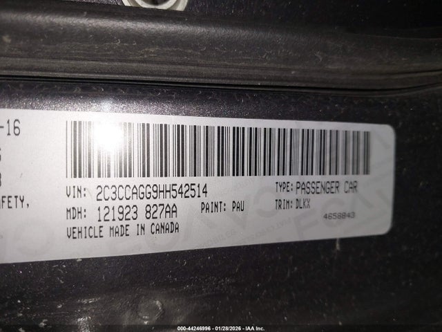 Aukcja sprzedaży 2017 Chrysler 300 300s Alloy Edition Awd, vin: 2C3CCAGG9HH542514, numer aukcji: 44246996