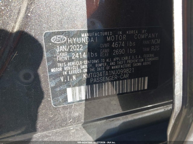 KMTG34TA1NU099821 Genesis G70 2.0t Rwd