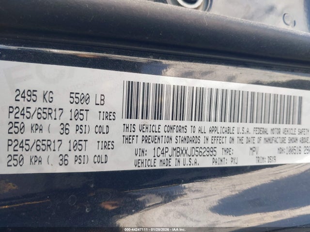 Jeep Cherokee Trailhawk 4x4 2018 1C4PJMBXXJD562995 Image 9