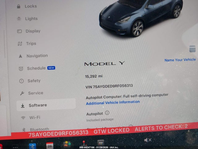 Aukcja sprzedaży 2024 Tesla Model Y Rwd, vin: 7SAYGDED9RF056313, numer aukcji: 44247166