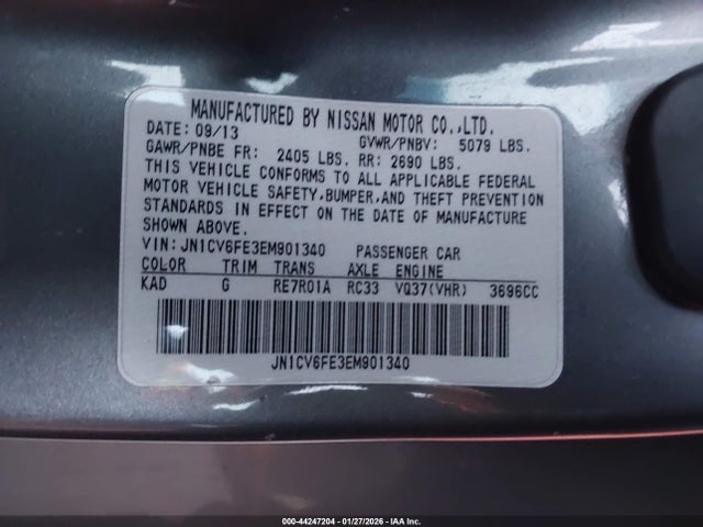 JN1CV6FE3EM901340 Infiniti Q60
