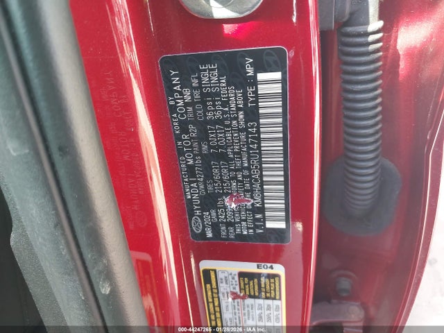 2024 HYUNDAI KONA KM8HACAB5RU147143 Photo 8