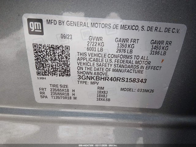 2024 CHEVROLET BLAZER 3GNKBHR40RS158343 Photo 8