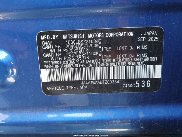 2026 MITSUBISHI ECLIPSE CROSS JA4ATWAA6TZ003842 Photo 8