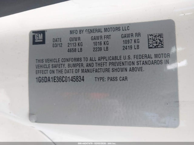 2012 CADILLAC CTS 1G6DA1E36C0145834 Photo 8