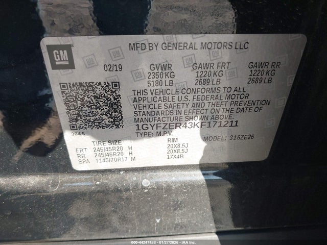 2019 CADILLAC XT4 1GYFZER43KF171211 Photo 8