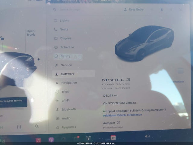 Продаж на аукціоні авто 2022 Tesla Model 3 Long Range Dual Motor All-wheel Drive, vin: 5YJ3E1EB7NF239648, номер лоту: 44247581