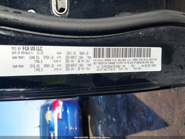 2019 DODGE JOURNEY 3C4PDDBG4KT816364 Photo 8