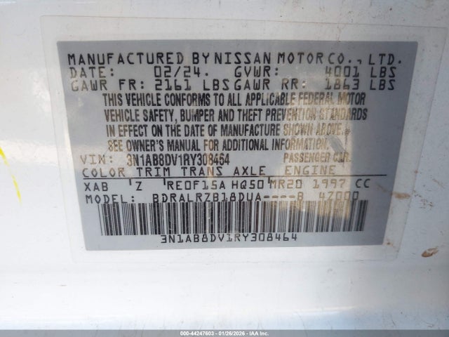 Nissan Sentra Sr Xtronic Cvt 2024 3N1AB8DV1RY308464 Image 9