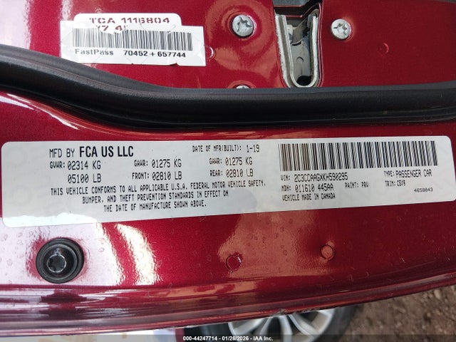 2C3CCAAGXKH590295 Chrysler 300 Touring