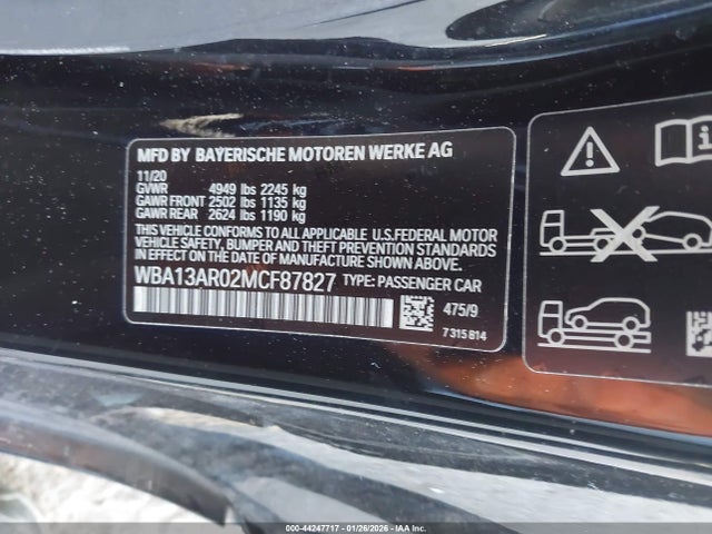 2021 BMW M440I WBA13AR02MCF87827 Photo 8