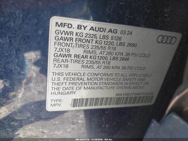2024 AUDI Q3 WA1DECF34R1123338 Photo 8