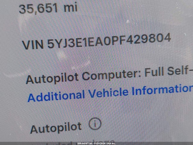 2023 TESLA MODEL 3 5YJ3E1EA0PF429804 Photo 8