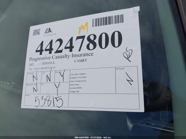 4T1G11AK3MU614116 Toyota CAMRY SE