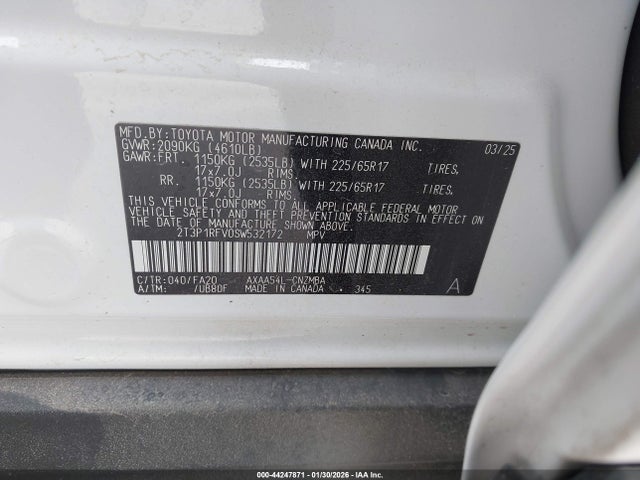 Toyota Rav4 Xle 2025 2T3P1RFV0SW532172 Image 9