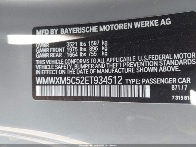 WMWXM5C52ET934512 Mini Hardtop Cooper