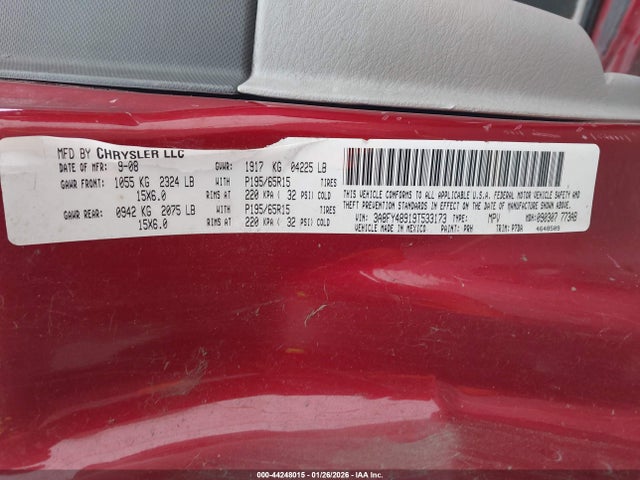 2009 CHRYSLER PT CRUISER 3A8FY48919T533173 Photo 8