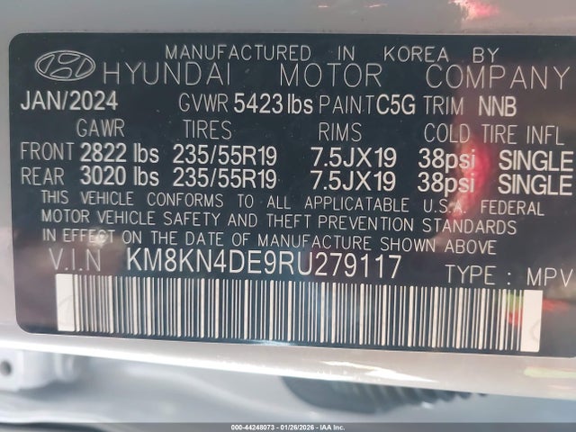 Hyundai Ioniq 5 Sel 2024 KM8KN4DE9RU279117 Image 9