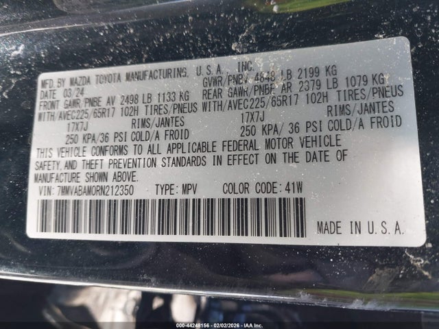 2024 Mazda Cx-50 2.5 S Select მანქანა იყიდება აუქციონზე, vin: 7MMVABAM0RN212350, აუქციონის ნომერი: 44248156
