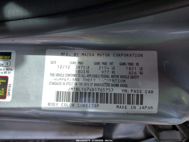 2013 MAZDA MAZDA3 JM1BL1U74D1765757 Photo 8