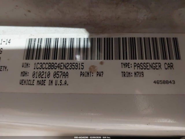 Aukcja sprzedaży 2014 Chrysler 200 Touring, vin: 1C3CCBBG4EN235915, numer aukcji: 44248290