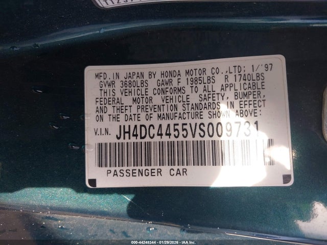 1997 ACURA INTEGRA JH4DC4455VS009731 Photo 8